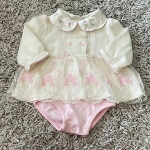 Baby Grand Bodysuit Dress, Size 3-6 Months